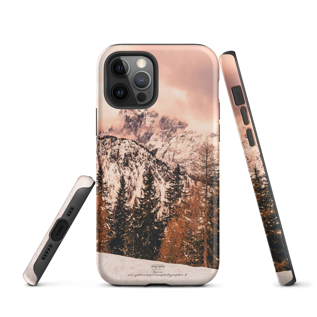 Cover iPhone rigida Monte Lussari landscape winter 02