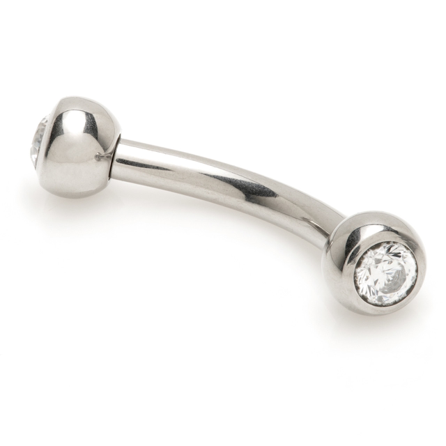 Titanium Rook Bar with Gem Balls