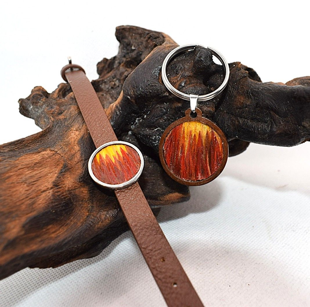 Bracelet faisan doré