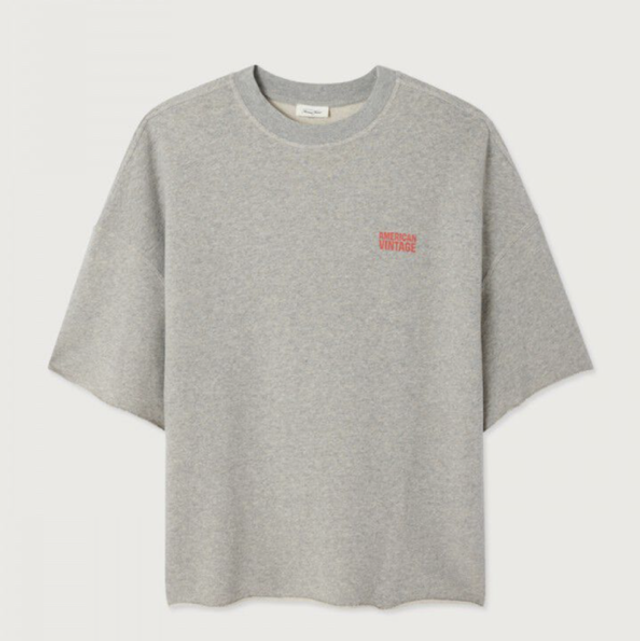American Vintage Sweatshirt Nyzzow Heather Grey