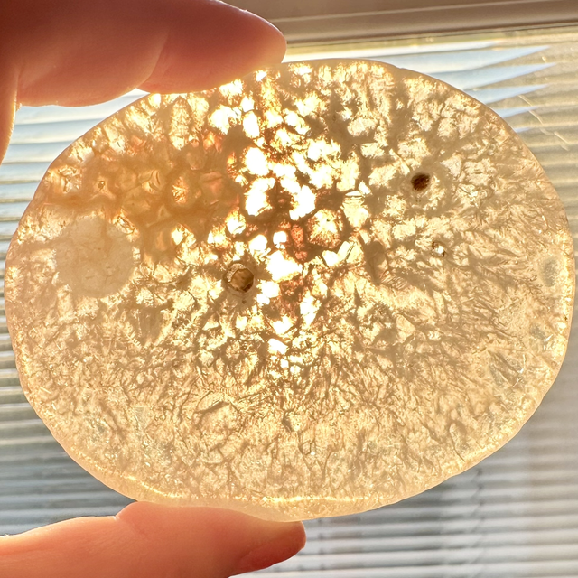 Quartz agate slice