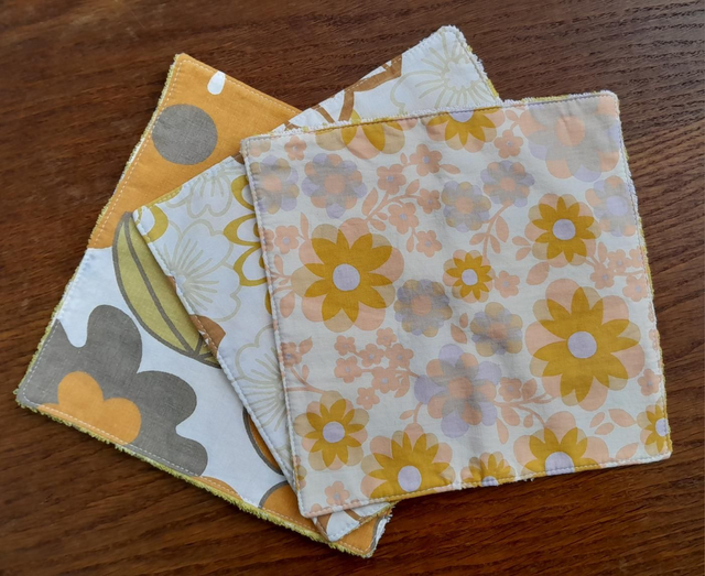 Lot de 3 essuie-tout jaunes