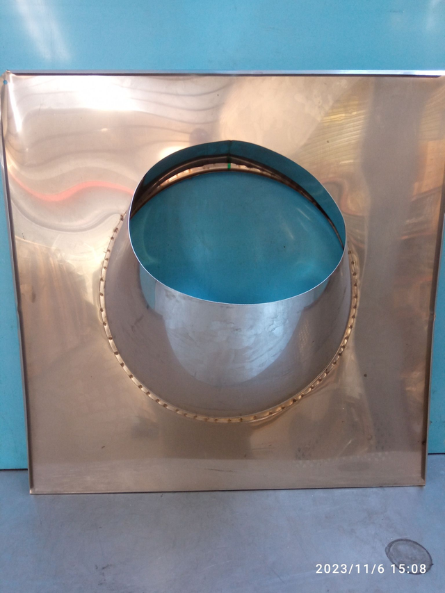 Solin plomb pour pente 5 ? 30ø INOX D80int - 2DIVS5PR125 - 