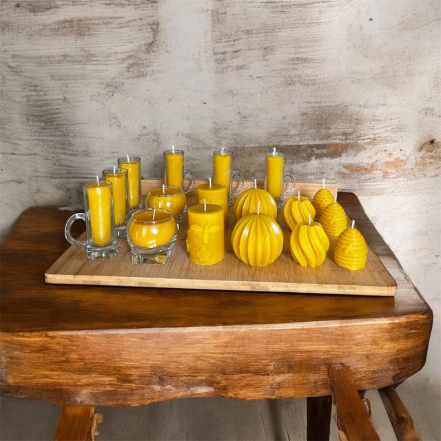 Bougies artisanales cire d&#039;abeilles