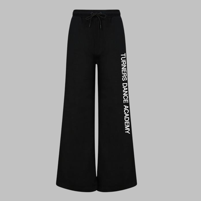 Black TDA wide leg joggers