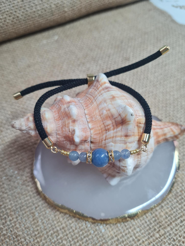 Bracelet aventurine bleu 