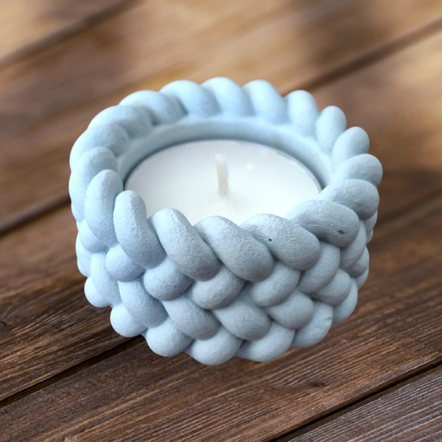 Teelichthalter "Braided"