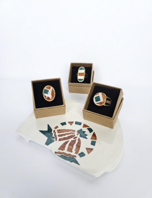 Bague - Terre de Fer Longchamp - acier inoxydable doré