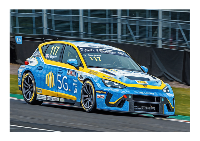 Adam Shepherd TCR UK 2025 Motorsport Sports Art Print