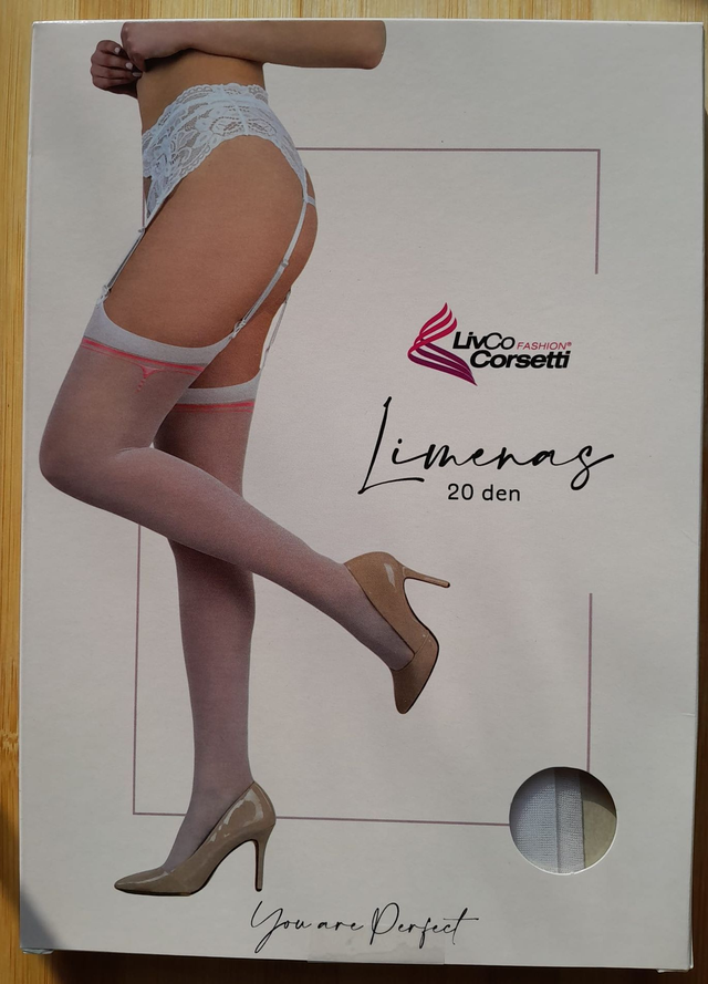 Bas blancs fantaisie "Limenas"