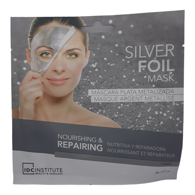 Masque pour le visage complet argent métallisé nourrissant et réparateur marque IDC Institute