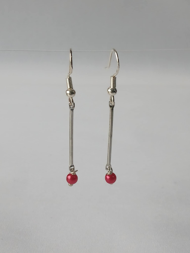 Red Drop Earring