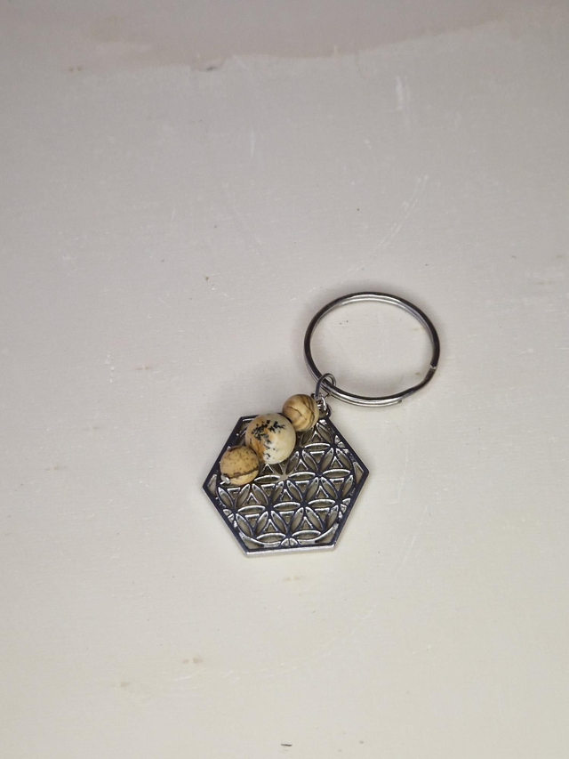 Porte-clés. Jaspe Paysage / 021