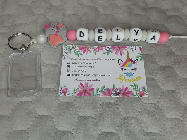 Porte Clés Photo 1 branche Dum