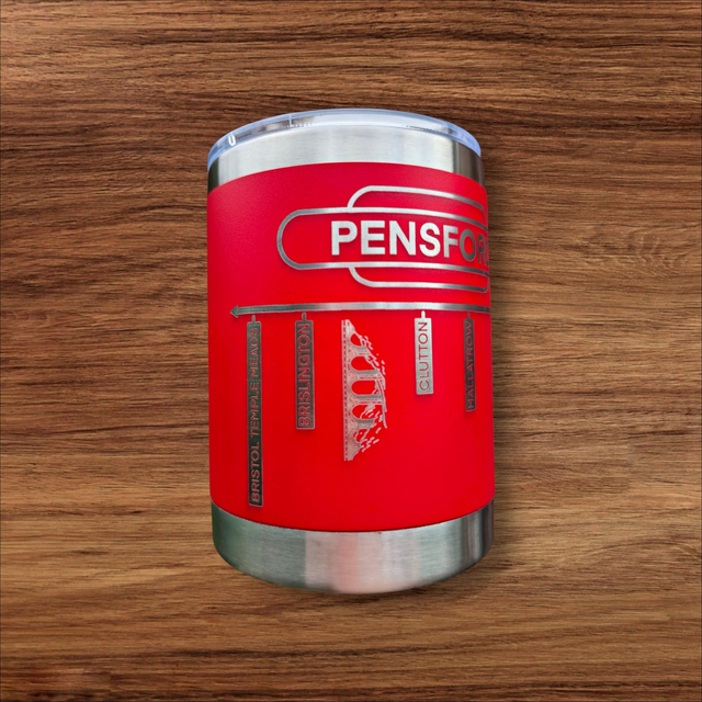 Pensford Stainless Steel Thermal Mug – Red – Limited Edition Style