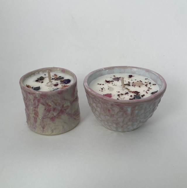 Tasse / petit bol avec bougie