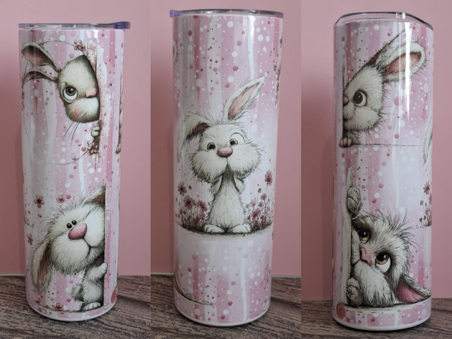 Collection lapin mignon version coloré canette isotherme