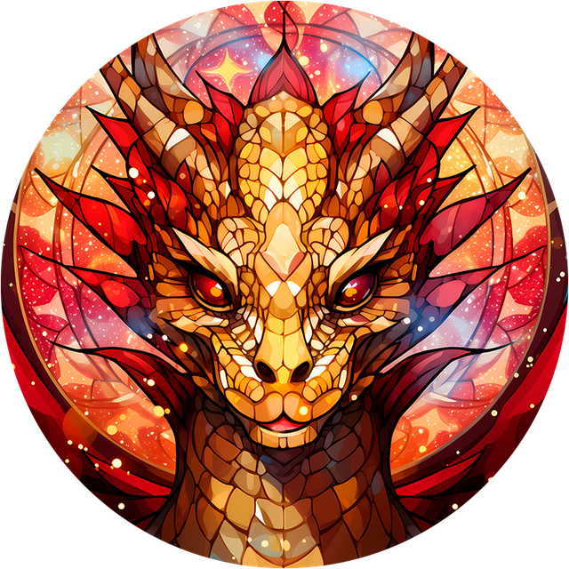 Round Animal keyring