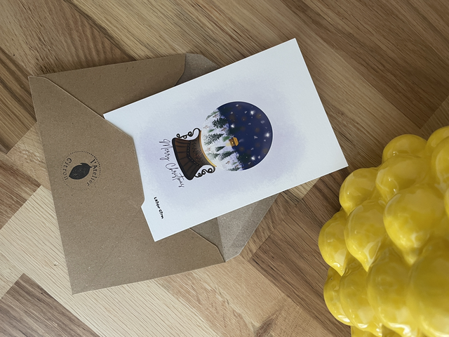 Carte de Noël - Boule de Noël 