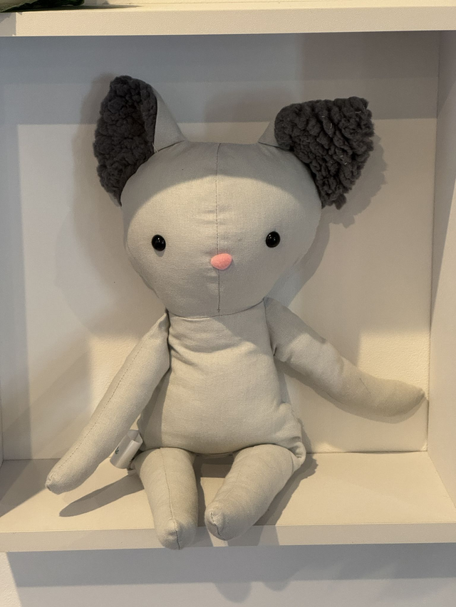 Kiki chat coton gris