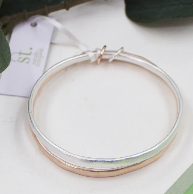 ROSE GOLD & SILVER BANGLES 