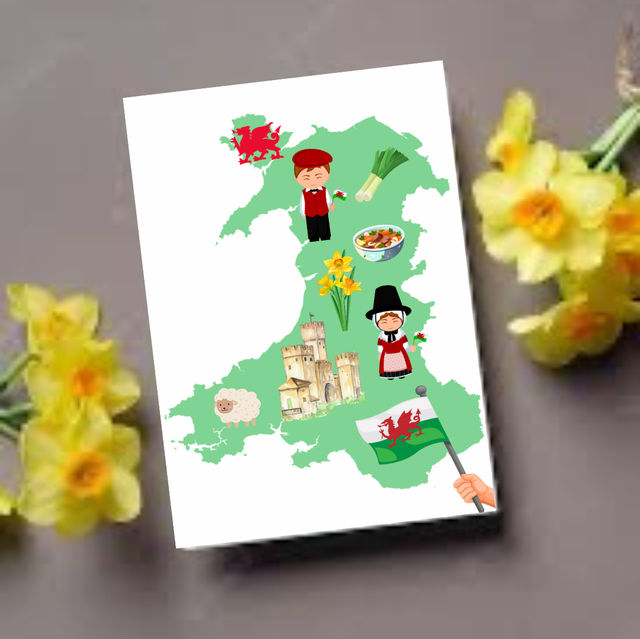 Wales Map Card
