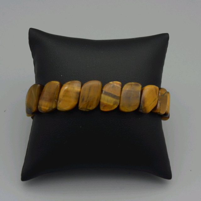Bracelet en œil de tigre véritable