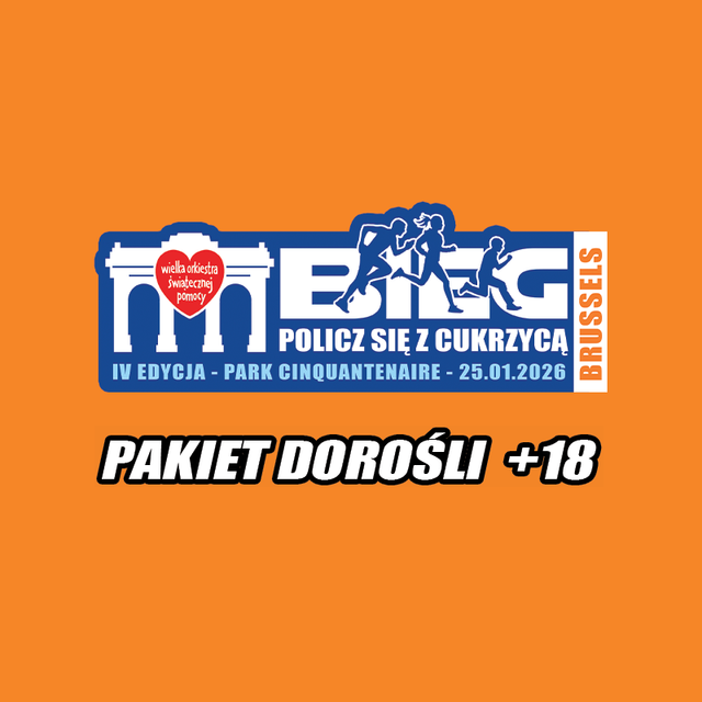 20.Bieg WOŚP "Policz się z cukrzycą" - 4 edycja (Pakiet DOROŚLI)