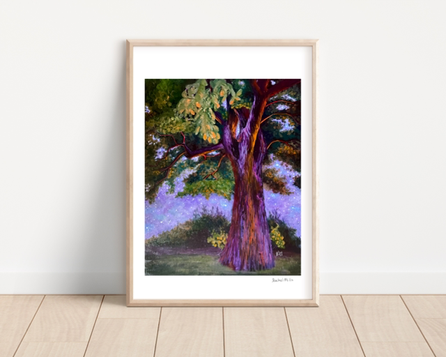 Signed A3 Print of Mystical Oak
