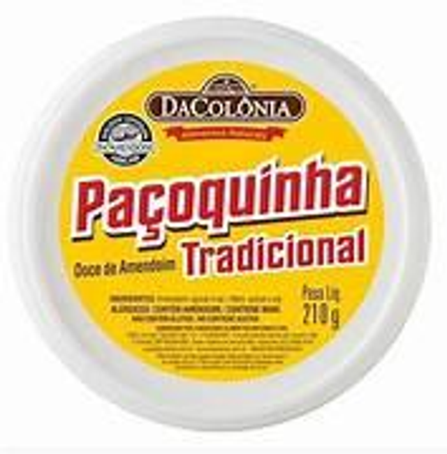 Paçoca rolha 210 gr- Da Colônia