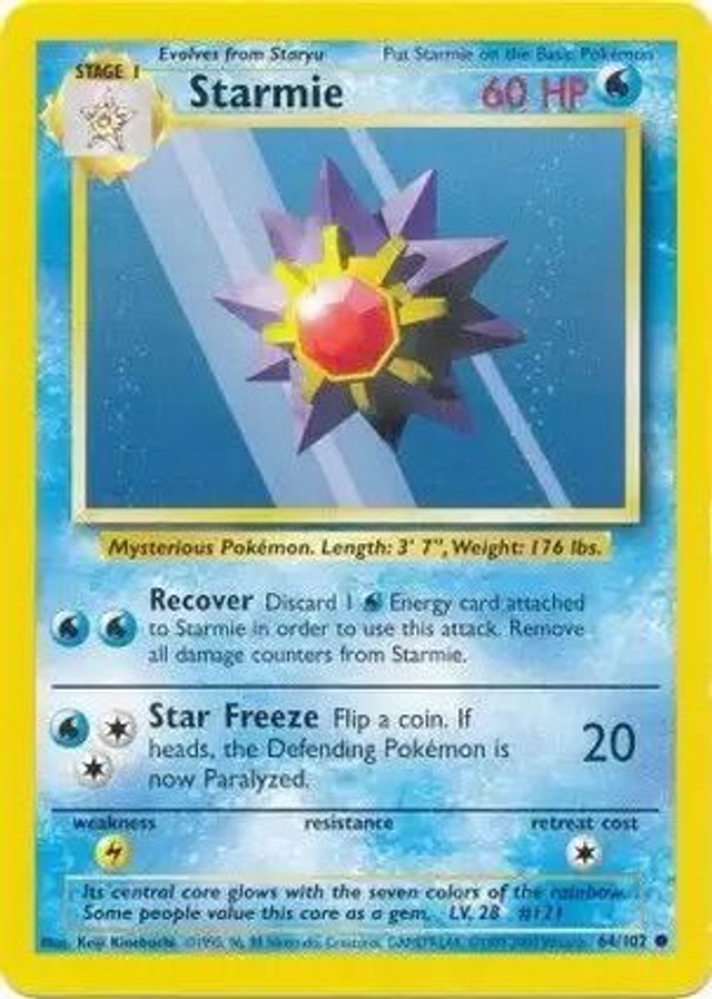 Starmie - 64/102 (Base Set Unlimited)