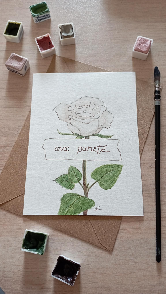 Carte fleur - Pureté 