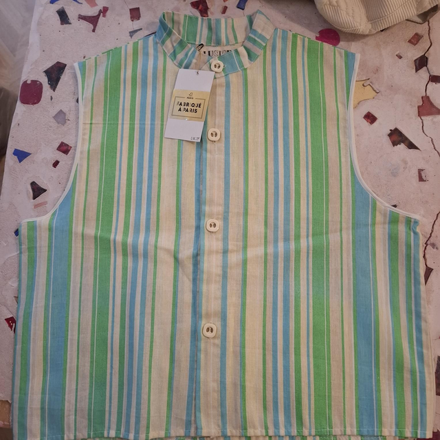 Luc21 blouse sans manche rayée