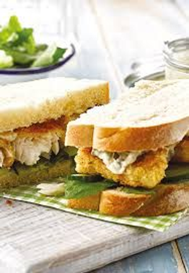 Fish Finger Sandwich meal