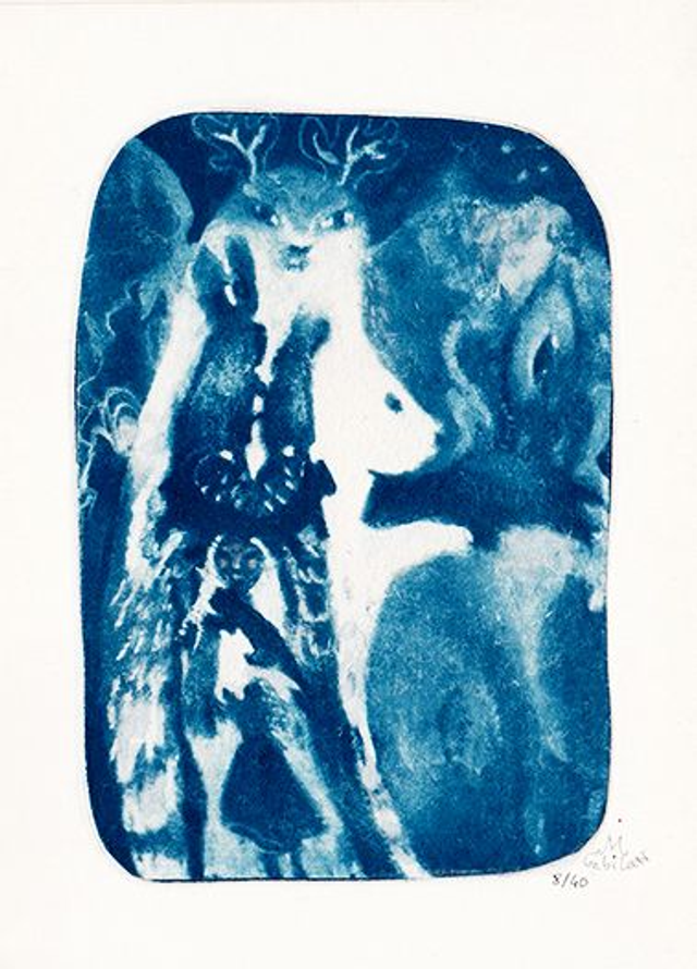 Cyanotype Le grand blanc