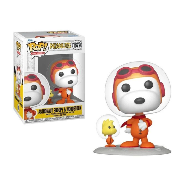 Funko POP Snoopy y Woodstock Astronautas 1679 Peanuts