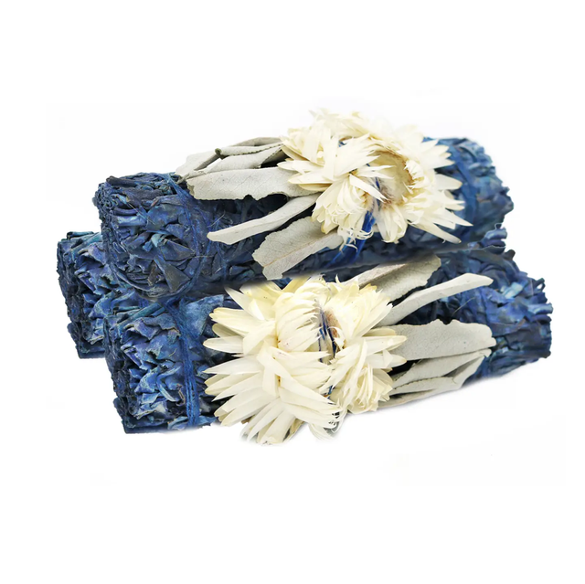 blue Moon&#039; Floral White Sage Smudge Stick (4 in.)