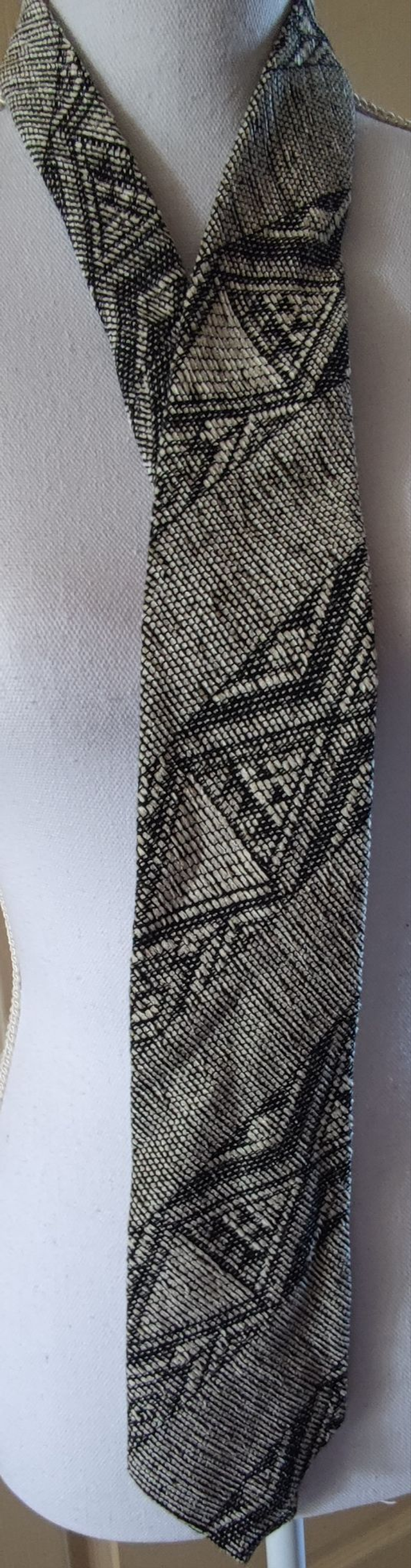 Cravate imprimée beige/marron 