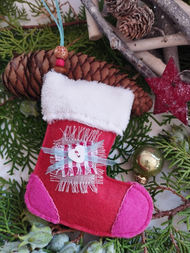Décorations de Noël Feutrine - Chaussette