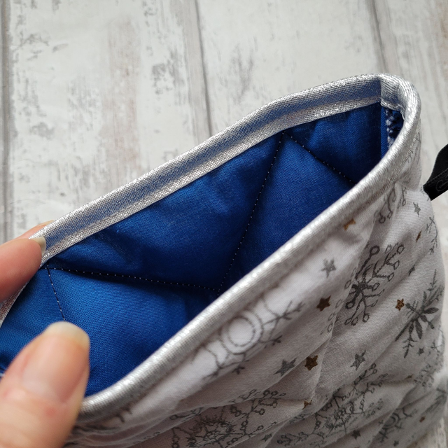 Pochette pour livre Maxi Poche : Flocons argentés