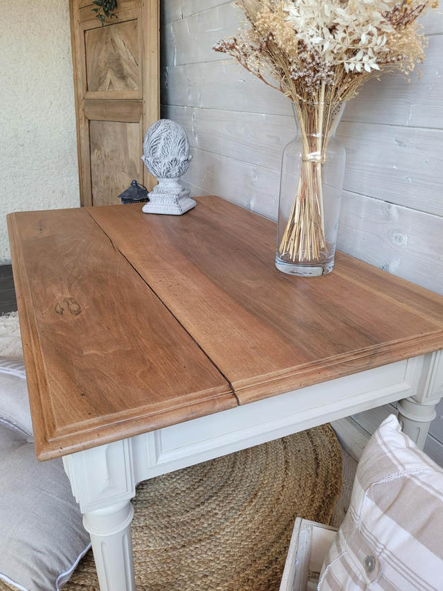 Table basse merisier massif