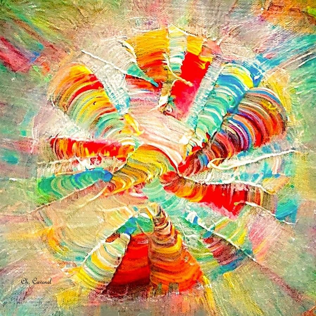 Foulard "Aura" 90 x 90 cm