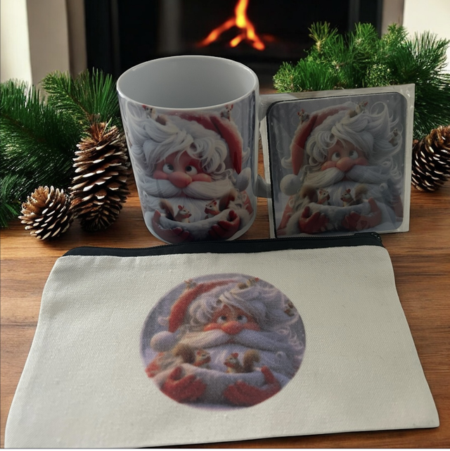 Pack Père Noël avec petits écureuils 