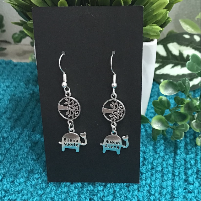 Silver Dangling Earrings- SDE128