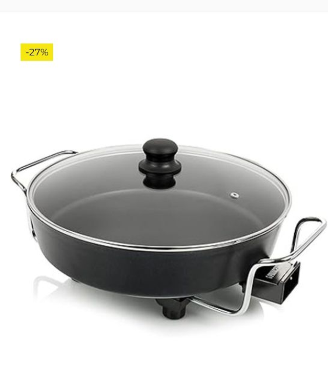 Princess 162367 Multi Wonder Chef Pro, Cazuela multiusos eléctrica versátil, 35 cm de diámetro, 7 cm de profundidad