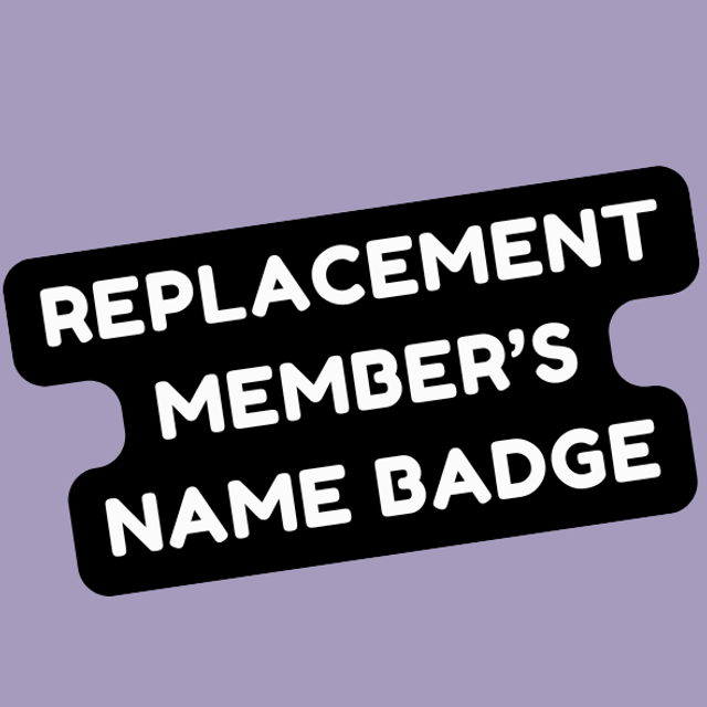 Replacement Name Badge