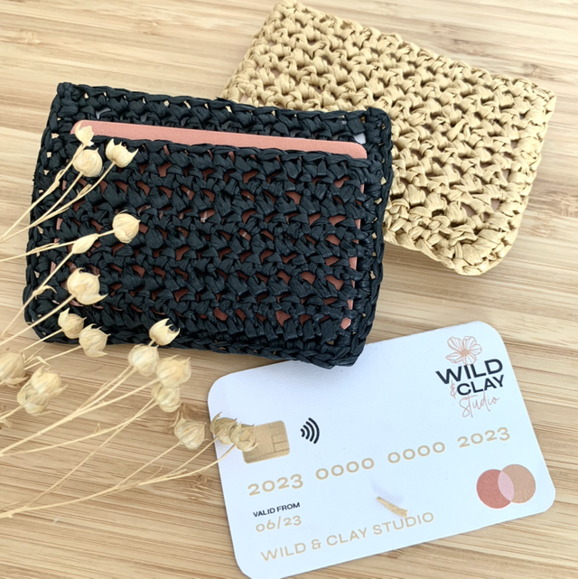 Raffia Card Holder