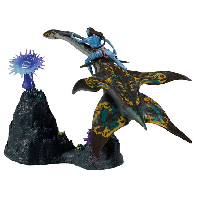 Avatar : La Voie de l'eau figurines Deluxe Medium Neteyam & Ilu Action figures Avatar