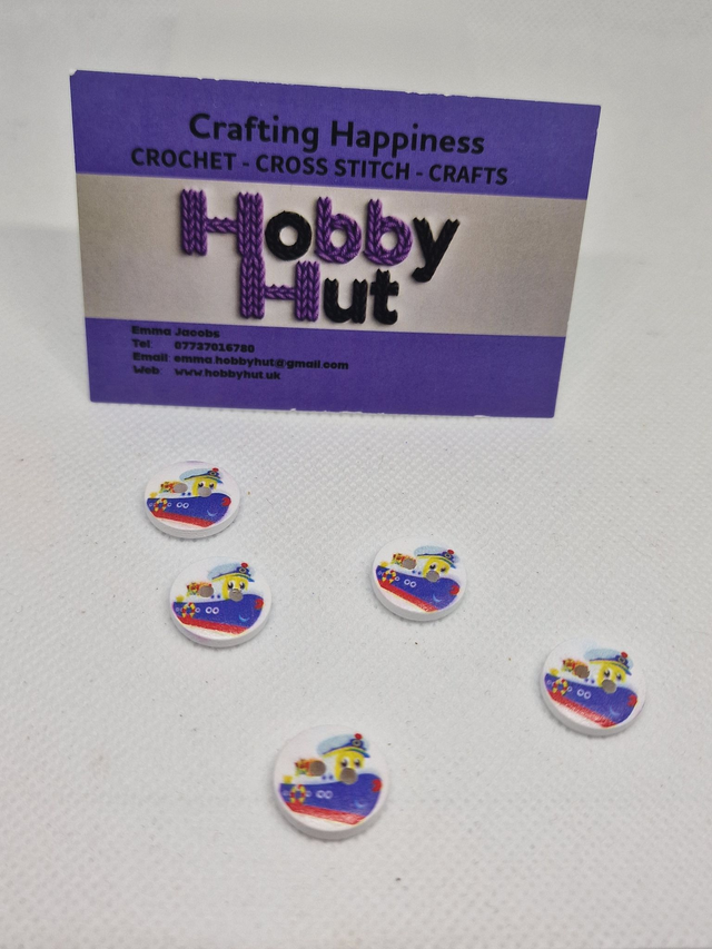 Cartoon Boat Buttons