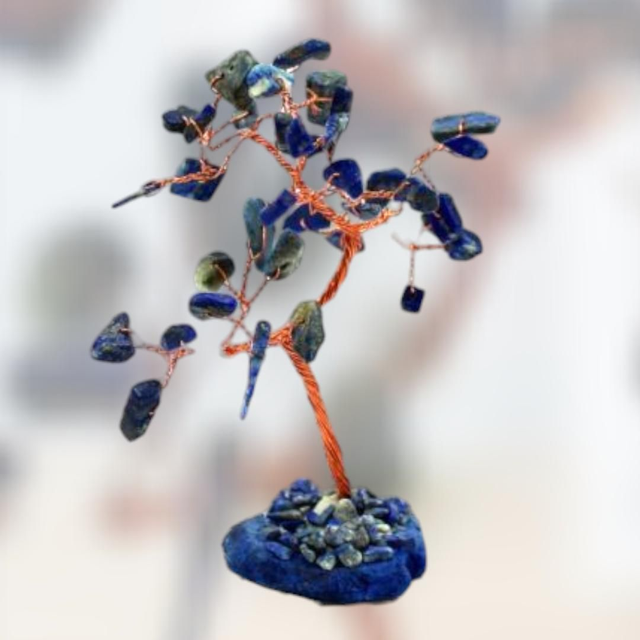 Arbre "Sodalite" sur agate